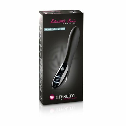 Черный вибратор с миостимуляцией Mystim Electric Eric Black Edition - 27 см. 