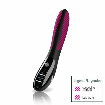 Черный вибратор с миостимуляцией Mystim Electric Eric Black Edition - 27 см. 