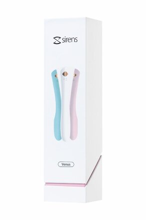 Нежно-розовый гибкий водонепроницаемый вибратор Sirens Venus - 22 см. 