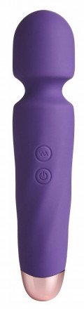 Фиолетовый вибромассажер Smooth Operator Rechargeable Wand - 19,5 см. 