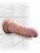 Телесный фаллоимитатор на присоске 6&quot; Triple Density Cock - 18,4 см. 