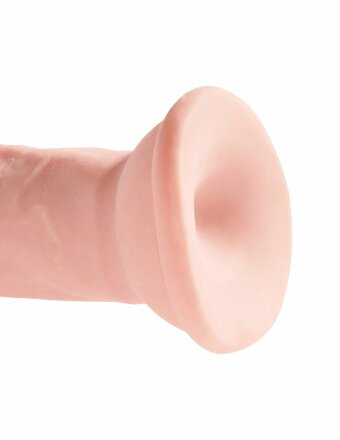 Телесный фаллоимитатор на присоске 6&quot; Triple Density Cock - 18,4 см. 