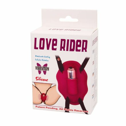 Нежный вибростимулятор для клитора Love Rider на ремешках 