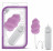 Фиолетовое виброяйцо Swirl Bullet with Silicone Sleeve 