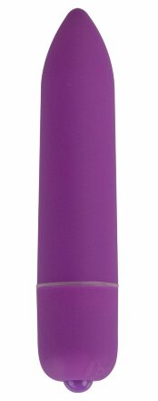 Фиолетовая удлинённая вибропуля Power Bullet Purple - 8,3 см. 