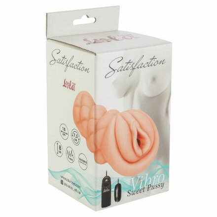 Мастурбатор-вагина Satisfaction Vibro Sweet Pussy с вибрацией 