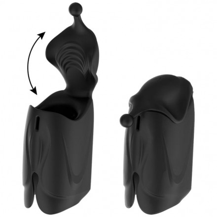 Черный мастурбатор Jamyjob Rechargeable Head Stroker Masturbator 