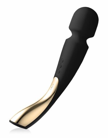 Черный вибромассажёр Lelo Smart Wand 2 Large - 30,4 см. 