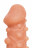 Телесная закрытая насадка с шариками Cock Sleeve Size M - 15,6 см. 