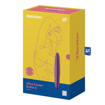 Фиолетовый мини-вибратор Ultra Power Bullet 6 