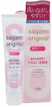 Гель-смазка на водной основе Sagami Original - 60 гр. 