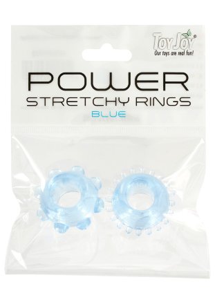 Набор голубых эрекционных колец POWER STRETCHY 