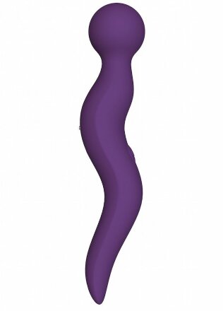 Фиолетовый жезловый вибромассажёр Cassi - 21 см. 