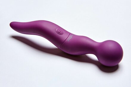 Фиолетовый жезловый вибромассажёр Cassi - 21 см. 
