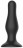 Черная анальная пробка Self Penetrating Butt Plug № 67 - 12,7 см. 
