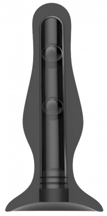 Черная анальная пробка Self Penetrating Butt Plug № 67 - 12,7 см. 