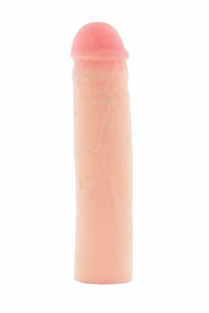Фаллическая насадка телесного цвета XLover - 18 см. 