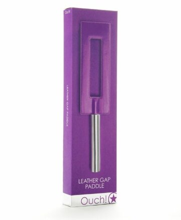 Фиолетовая шлёпалка Leather Gap Paddle - 35 см. 