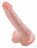 Телесный фаллоимитатор с мошонкой и присоской 6&quot; Cock with Balls - 17,8 см. 