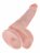 Телесный фаллоимитатор с мошонкой и присоской 6&quot; Cock with Balls - 17,8 см. 
