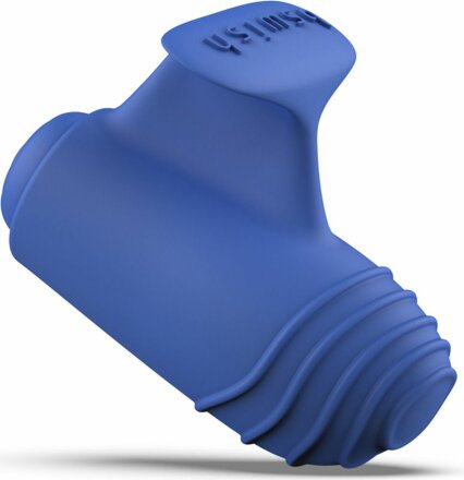 Синий вибростимулятор на пальчик Bteased Basic Finger Vibrator 