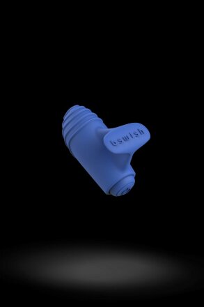 Синий вибростимулятор на пальчик Bteased Basic Finger Vibrator 