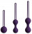 Набор из 3 фиолетовых вагинальных шариков Kegel Training Set 