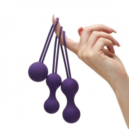 Набор из 3 фиолетовых вагинальных шариков Kegel Training Set 