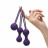 Набор из 3 фиолетовых вагинальных шариков Kegel Training Set 