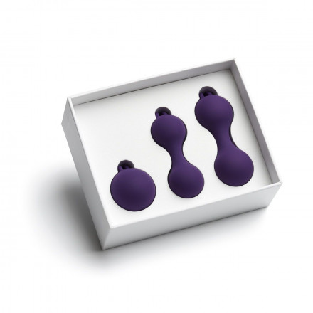 Набор из 3 фиолетовых вагинальных шариков Kegel Training Set 