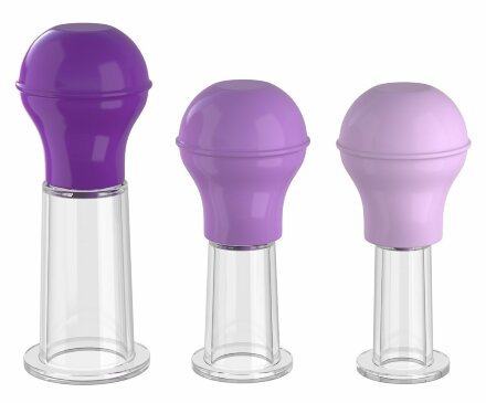 Набор из 3 мини помп-присосок для груди Nipple Enhancer Set 