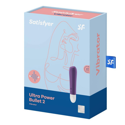 Фиолетовый мини-вибратор Ultra Power Bullet 2 