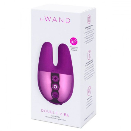 Фиолетовый вибратор с ушками Le Wand Double Vibe 