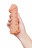 Телесная закрытая насадка с шариками Cock Sleeve Size L - 17,6 см. 
