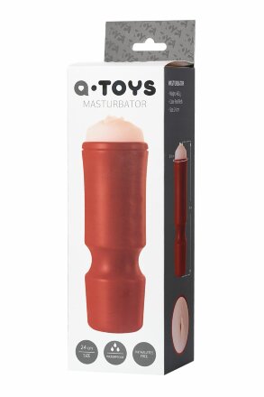 Мастурбатор-вагина A-Toys в красной колбе 