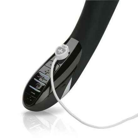 Вибратор с электростимуляцией Sizzling Simon Black Edition - 27 см. 