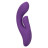 Фиолетовый вибратор-кролик Stella Liquid Silicone Dual Pleaser - 17,25 см. 