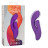 Фиолетовый вибратор-кролик Stella Liquid Silicone Dual Pleaser - 17,25 см. 
