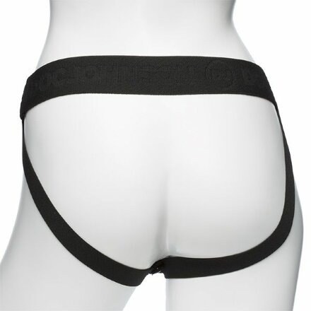 Черный полый страпон с креплением Body Extensions BE Strong - 19,05 см. 
