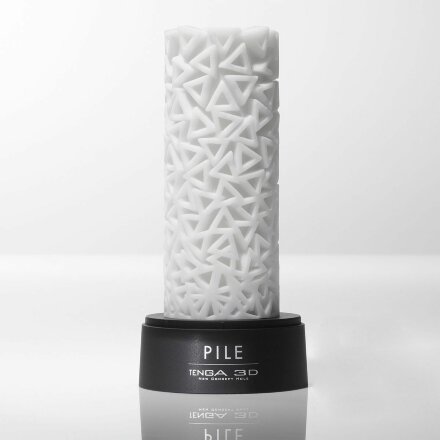 Белый 3D мастурбатор PILE 