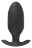 Черная анальная втулка с вибрацией и электростимуляцией Vibrating E-Stim Butt Plug - 9,2 см. 