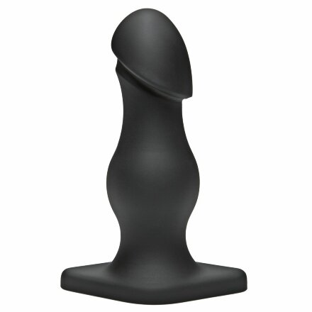 Чёрная анальная пробка TitanMen The Rumpy - 16,5 см. 