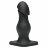 Чёрная анальная пробка TitanMen The Rumpy - 16,5 см. 