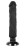 Черный вибратор на присоске Basecock Realistic Vibrator 2in1 - 20 см. 