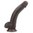 Коричневый фаллоимитатор Sliding-Skin Dong 9.5 - 24 см.  