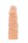 Телесная реалистичная насадка на пенис SUPER STRETCH EXTENDER 5.5INCH - 14 см. 