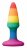 Разноцветная анальная втулка RAINBOW ANAL PLUG MINI - 9 см. 
