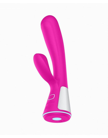 Розовый интерактивный вибратор Kiiroo Ohmibod Fuse - 18 см. 