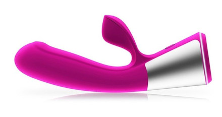 Розовый интерактивный вибратор Kiiroo Ohmibod Fuse - 18 см. 