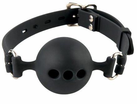 Силиконовый кляп-шар с отверстиями для дыхания Silicone Breathable Ball Gag Small 